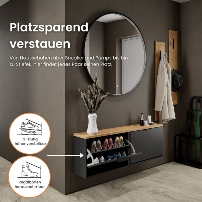 Moderne Flur-Ideen: So wird die Garderobe zum Highlight im Eingangsbereich Moderne Flur-Ideen: So wird die Garderobe zum Highlight im Eingangsbereich