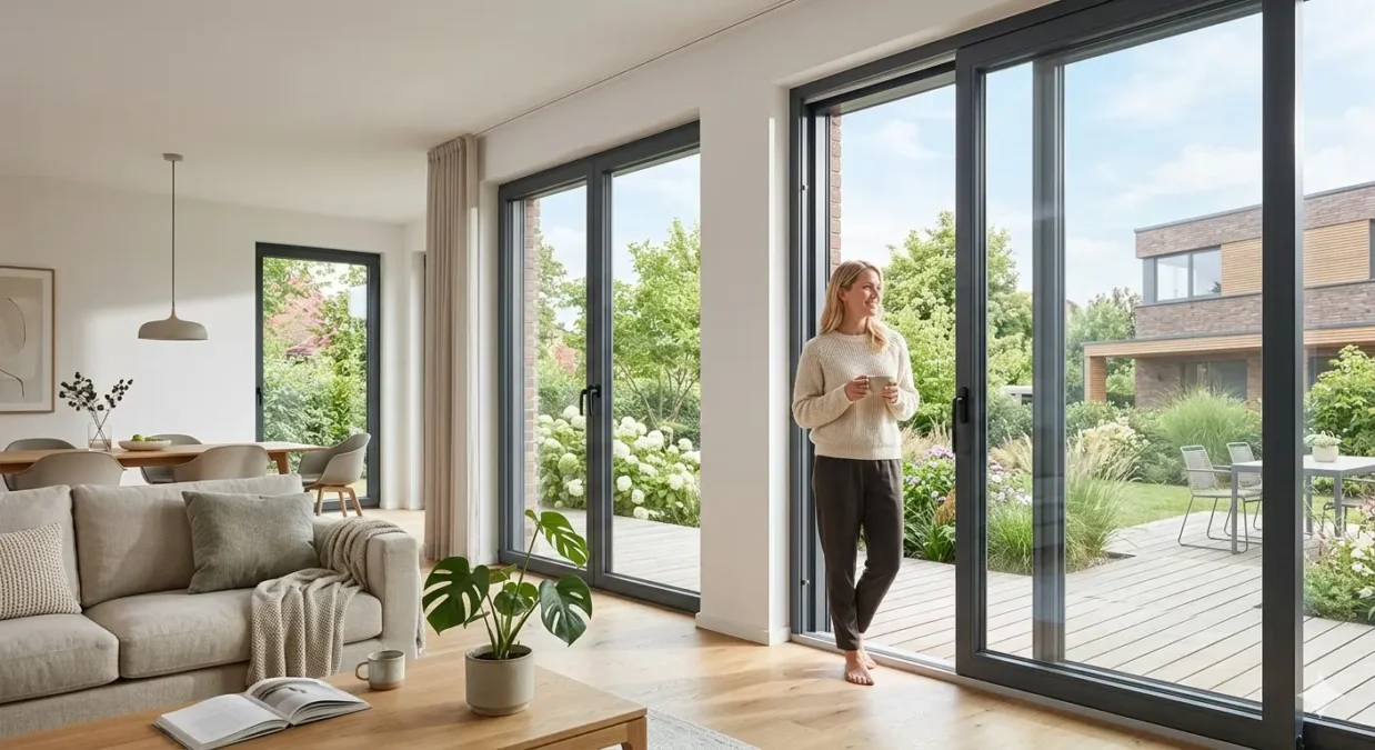 Kunststofffenster im modernen Zuhause